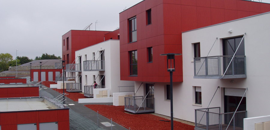 Maison neuve des Landes - Vendée Habitat - Rigolage Arch. : Balcons suspendus